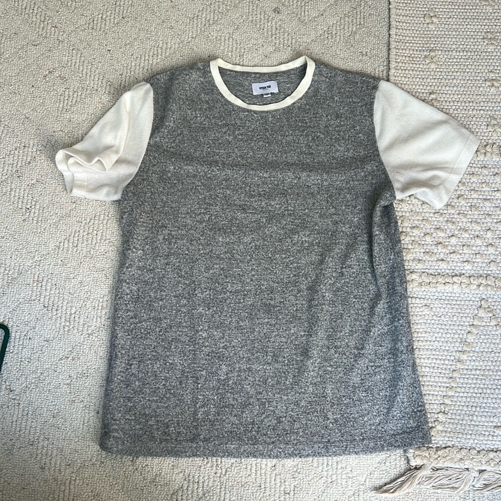 Hyden Yoo Brushed Fleece Lightweight Crew Neck Tshirt